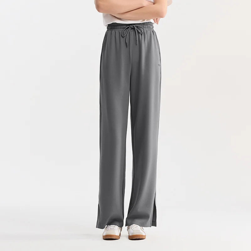 GRAY SUMMER BREEZE DRAWSTRING PANTS mfoya