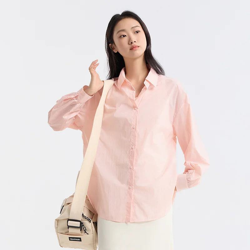 PINK CHIC CASUAL NYLON SHIRT mfoya