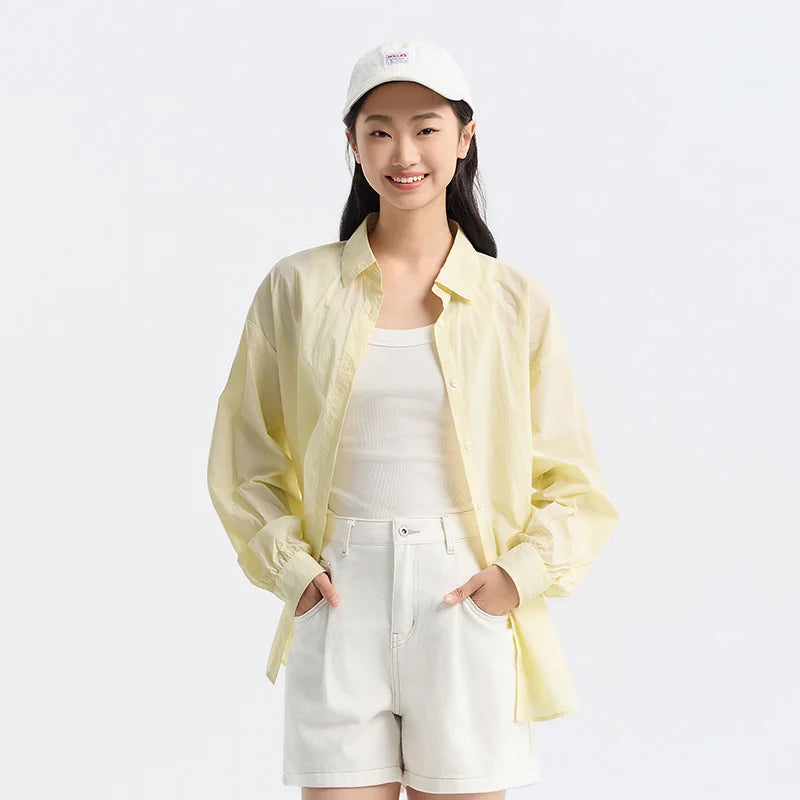 YELLOW CHIC CASUAL NYLON SHIRT mfoya