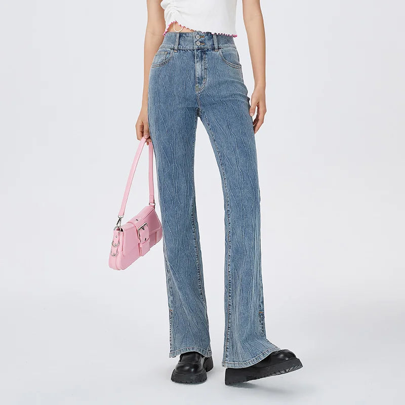 BOOTCUT SPLIT FLARE JEANS mfoya