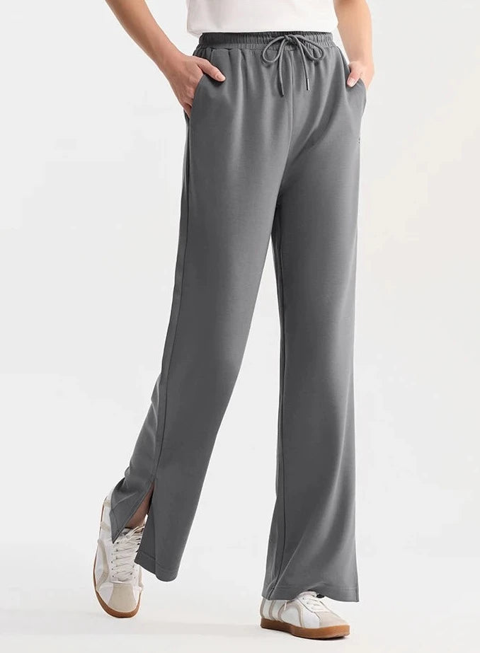 GRAY SUMMER BREEZE DRAWSTRING PANTS mfoya