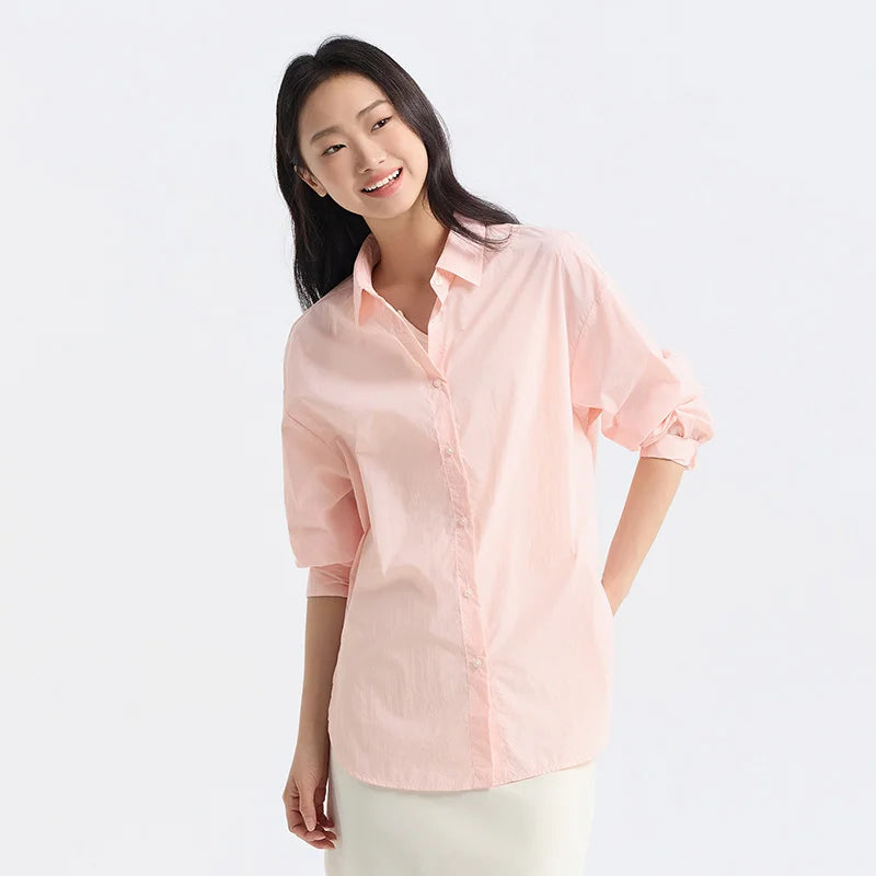 PINK CHIC CASUAL NYLON SHIRT mfoya