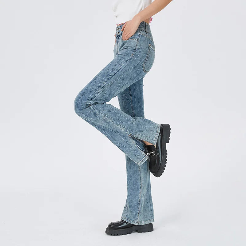 BOOTCUT SPLIT FLARE JEANS mfoya