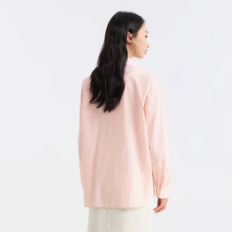 PINK CHIC CASUAL NYLON SHIRT mfoya