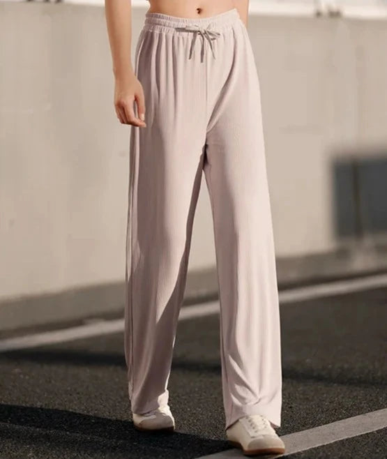 PINK COMFORT FLEX WIDE-LEGGED TROUSERS mfoya