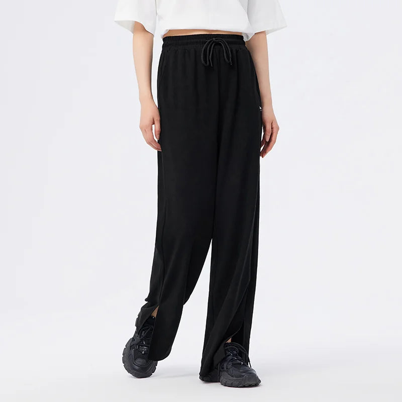 BLACK SUMMER BREEZE DRAWSTRING PANTS mfoya