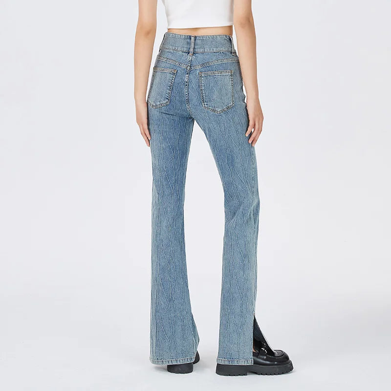 BOOTCUT SPLIT FLARE JEANS mfoya