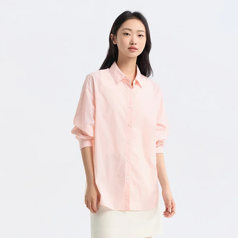 PINK CHIC CASUAL NYLON SHIRT mfoya