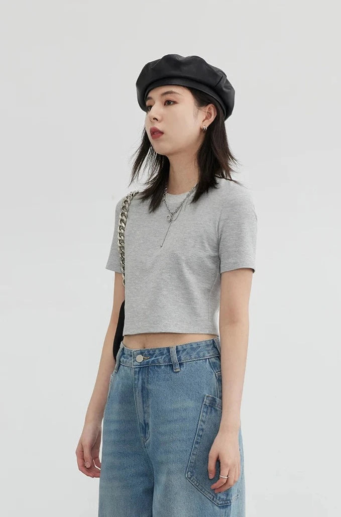 U-SHAPED HOLLOW CROP TOP mfoya