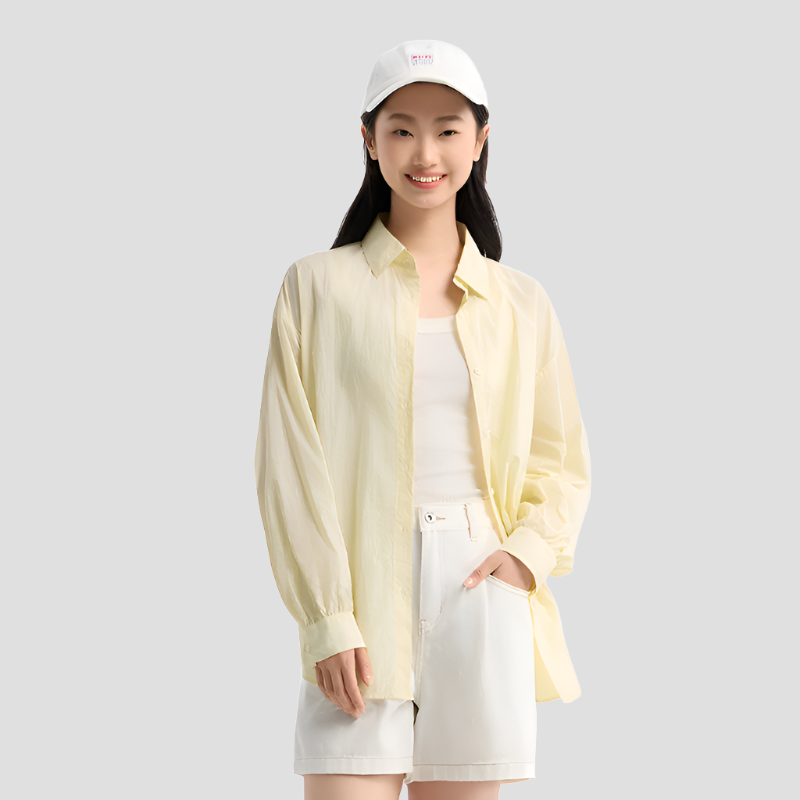 YELLOW CHIC CASUAL NYLON SHIRT mfoya