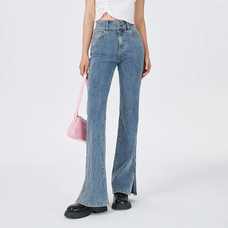 BOOTCUT SPLIT FLARE JEANS mfoya