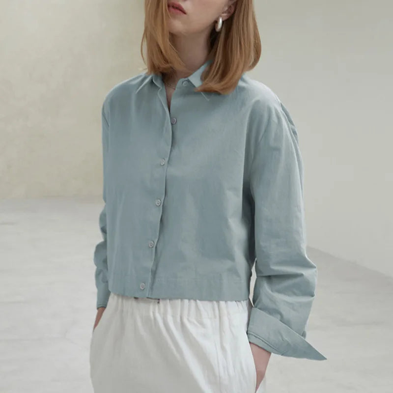 CHIC STREETWEAR COTTON BLOUSE