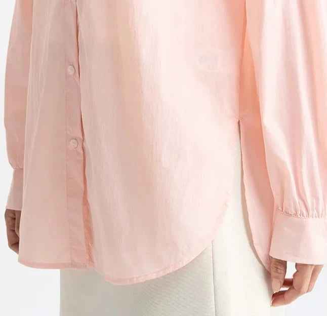 PINK CHIC CASUAL NYLON SHIRT mfoya