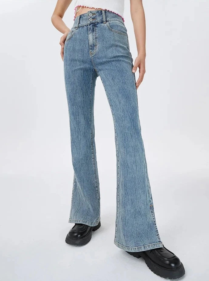 BOOTCUT SPLIT FLARE JEANS mfoya