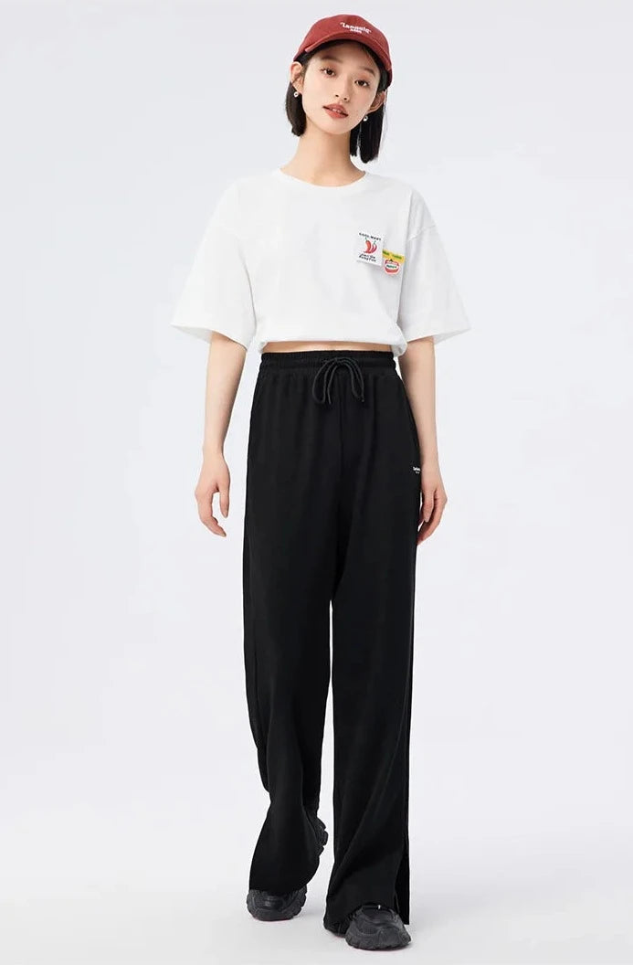 BLACK SUMMER BREEZE DRAWSTRING PANTS mfoya