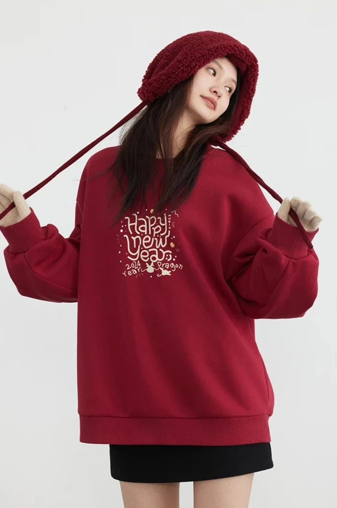 HNY PLUSH FOX FLEECE SWEATSHIRT mfoya