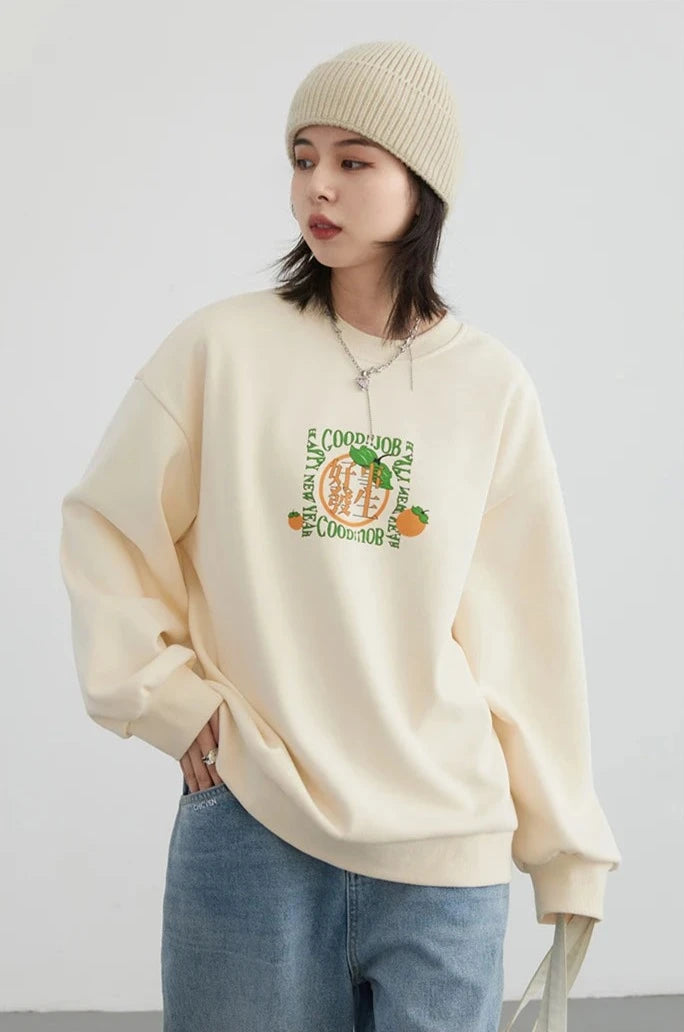 PLUSH FOX FLEECE SWEATSHIRT mfoya