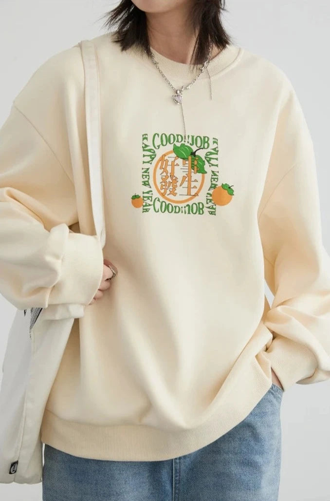 PLUSH FOX FLEECE SWEATSHIRT mfoya