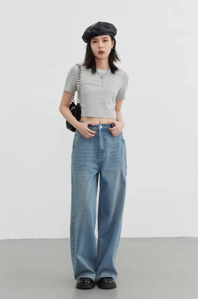 U-SHAPED HOLLOW CROP TOP mfoya